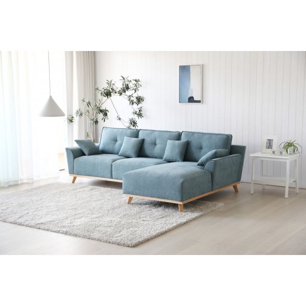 Classic divansofa - Lyseblå Classic divansofa - Lyseblå