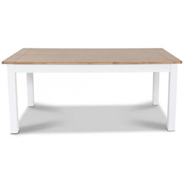 Skagen spisebord 180 cm - Hvit/Eik beis Skagen spisebord 180 cm - Hvit/Eik beis