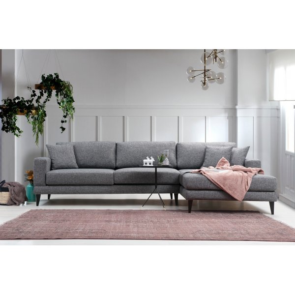 Nordic divansofa - M�rk gr�