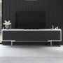 Force TV-stativ - Svart/hvit/slv