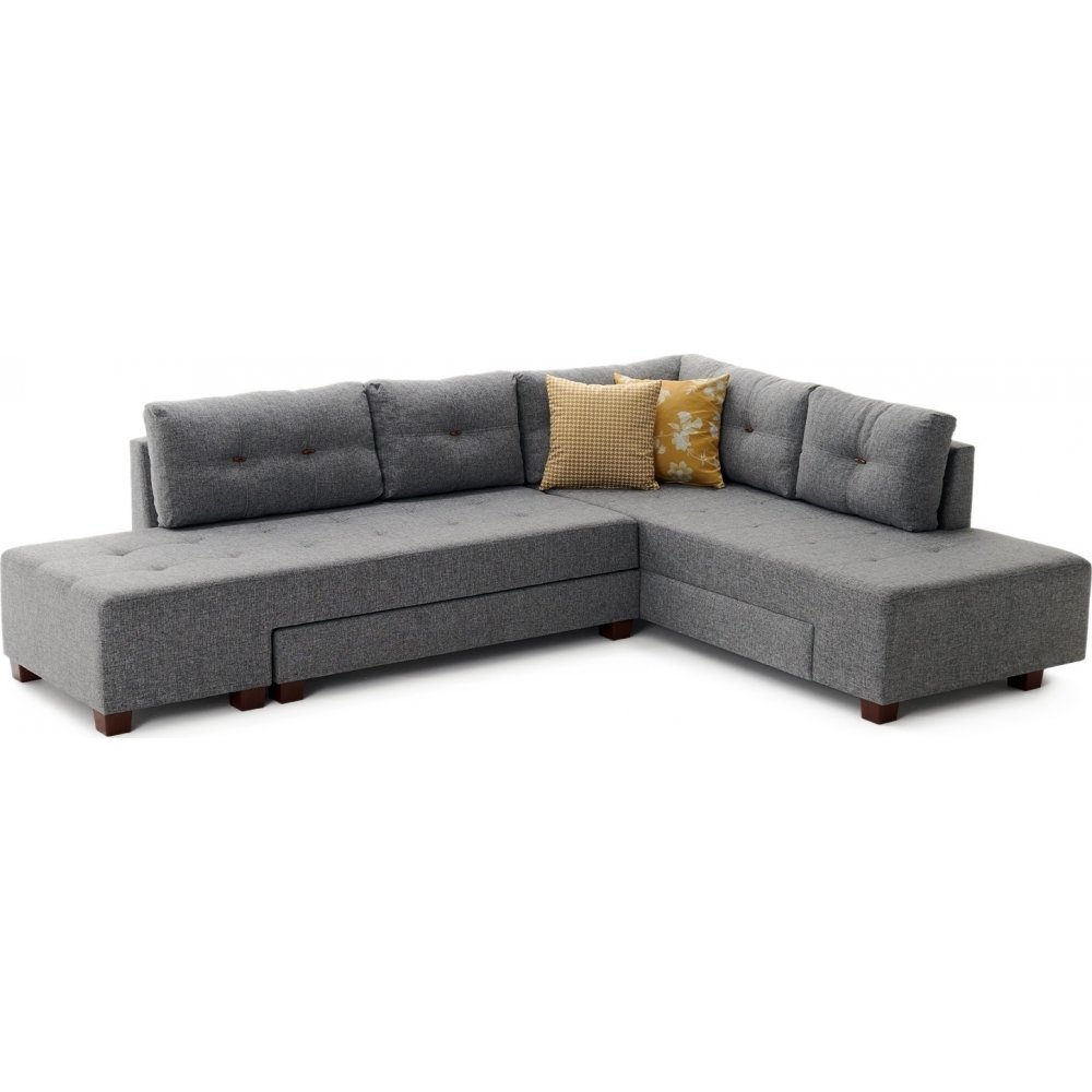 Manama hjørnesovesofa, høyre - Grå - Sovesofaer, Sofaer