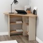 Hjrne skrivebord 80 x 80 cm - Furu/beige