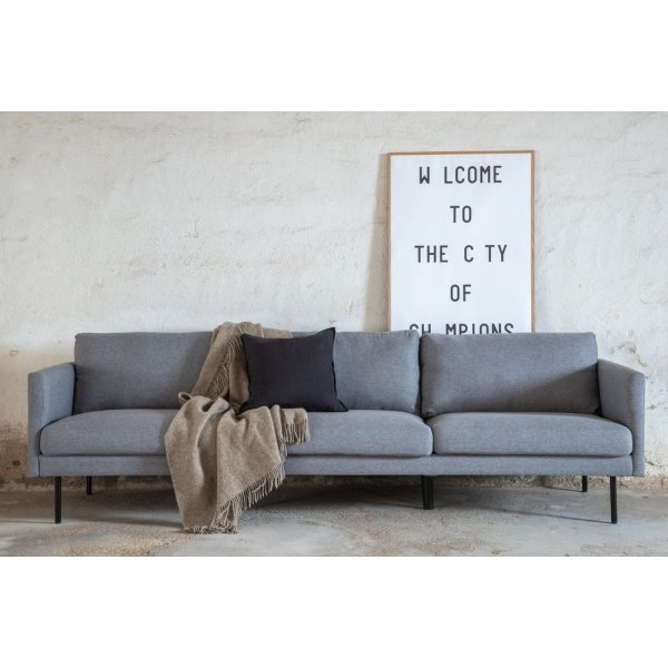 Eden 3-seter sofa B262 cm - Grått stoff + Tekstilrens for møbler Eden 3-seter sofa B262 cm - Grått stoff + Tekstilrens for møbler