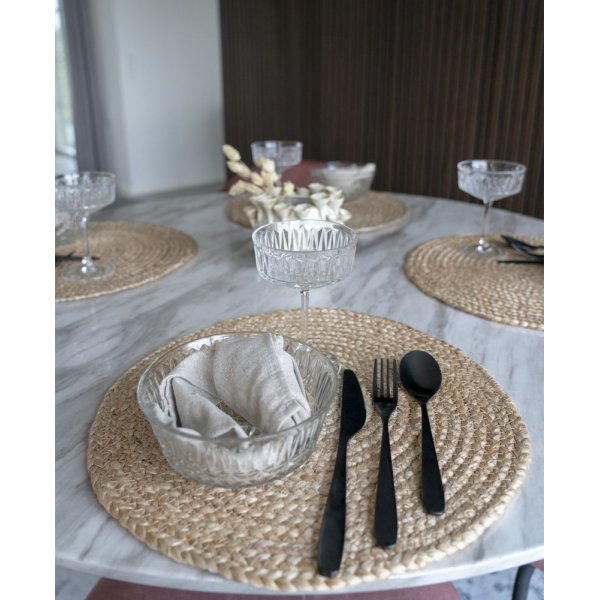 Bombay bordplate - Naturjute - Ø38 Bombay bordplate - Naturjute - Ø38