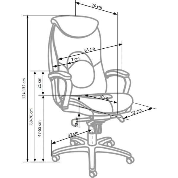 Maddie kontorstol - Svart