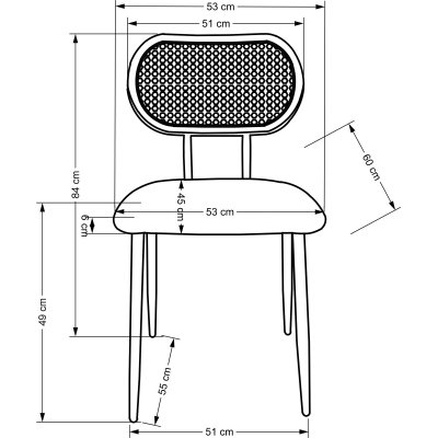 Cadeira spisestuestol 503 - Mrkegrnn