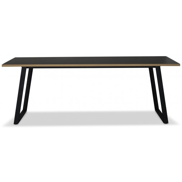 Edge 3.0 Spisebord 240x90 - Svart hytrykkslaminat (HPL)