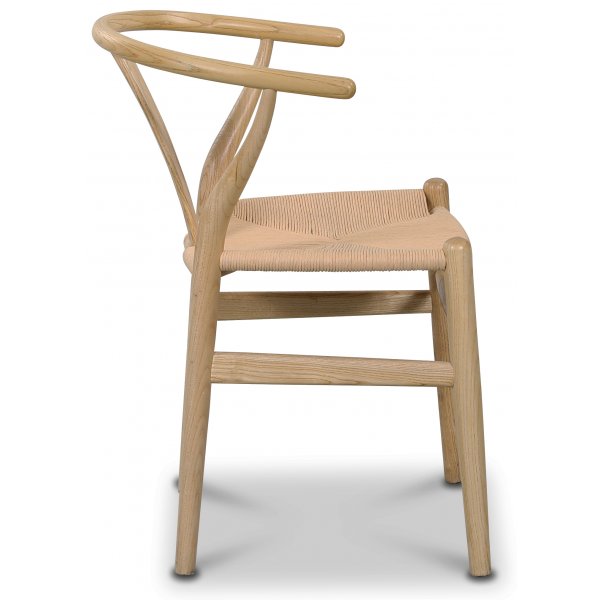 Sunda spisestol - Natur / Flettet sete + Tekstilrens for mbler