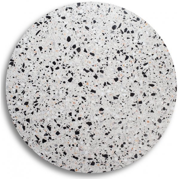 Zoo spisebord 105 cm - Krom / Terrazzo Cosmos