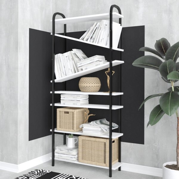 Verso bokhylle Eik/sort