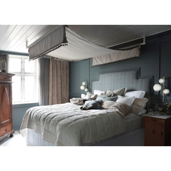 Vegglampe Molekyl - Matt messing / hvit Vegglampe Molekyl - Matt messing / hvit