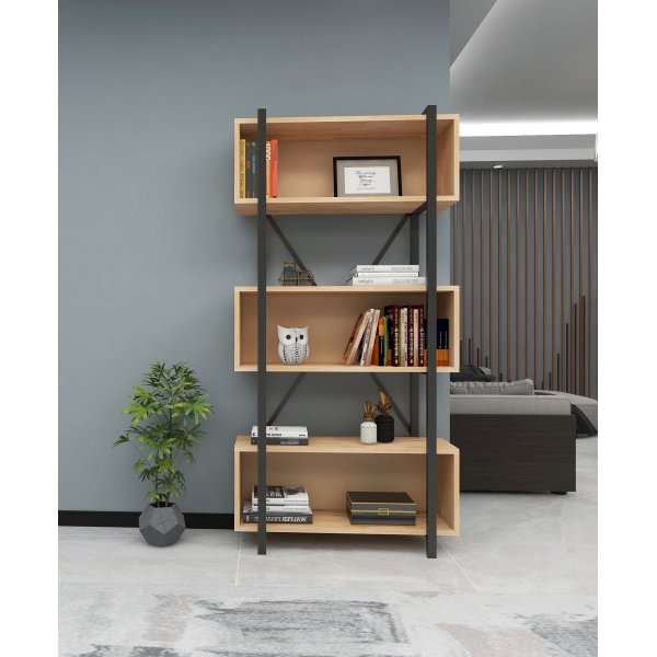 Selma bokhylle - Furu