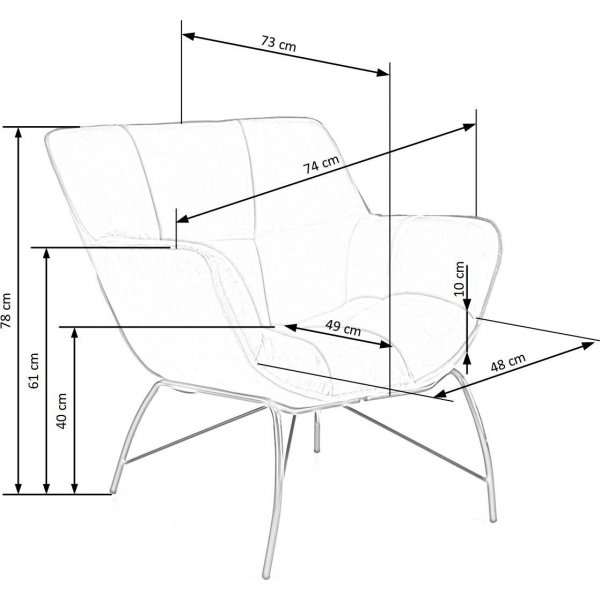 Hagman lenestol - Grå Hagman lenestol - Grå