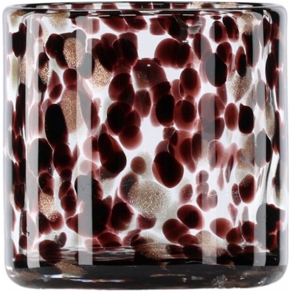 Glora lanterne Ø8 cm - Sort/Hvit Glora lanterne Ø8 cm - Sort/Hvit