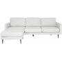 Canberra sofa med vendbar divan - Lysegr