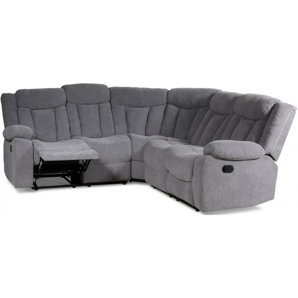 Madrid hjørnesofa (recliner) - Grå (Stoff) Madrid hjørnesofa (recliner) - Grå (Stoff)