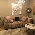 Kundebilde Fjälebro 3-seters sofa - Beige fløyel