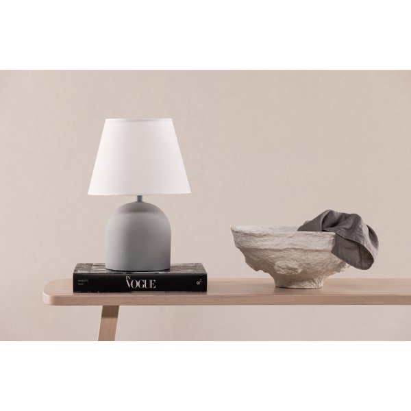 Styrs bordlampe - Gr/hvit