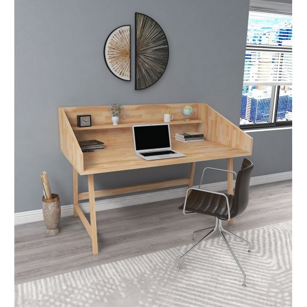 Meja skrivebord - Furu Meja skrivebord - Furu