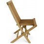 Spisegruppe med 4 stoler og spisebord 122 beige/teak - Merca/Salt