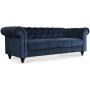 Chesterfield Royal 3-seters sofa - Mrkebl flyel