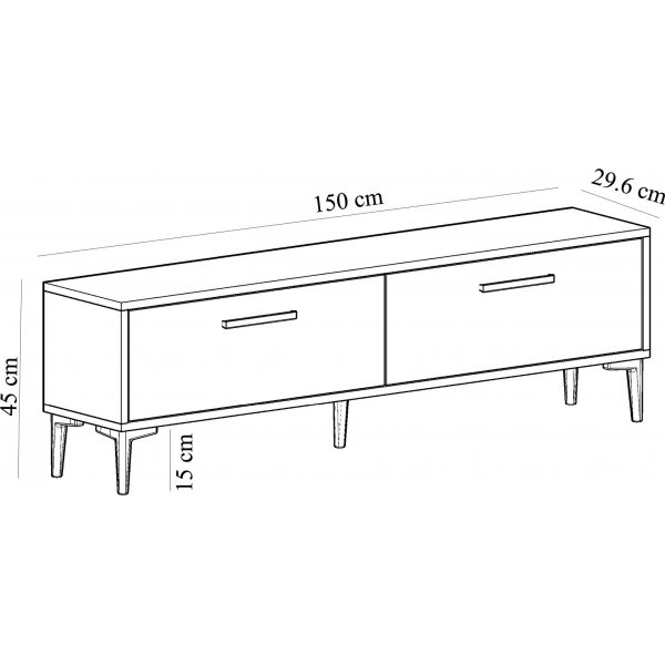 Inel mediabenk - Safir/hvit Inel mediabenk - Safir/hvit