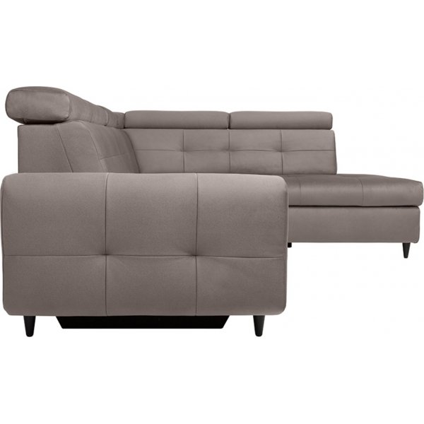 Matras hjørnesovesofa med åpen ende høyre - Grå Matras hjørnesovesofa med åpen ende høyre - Grå