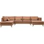 Soffa 322 cm brun PU - Ranger