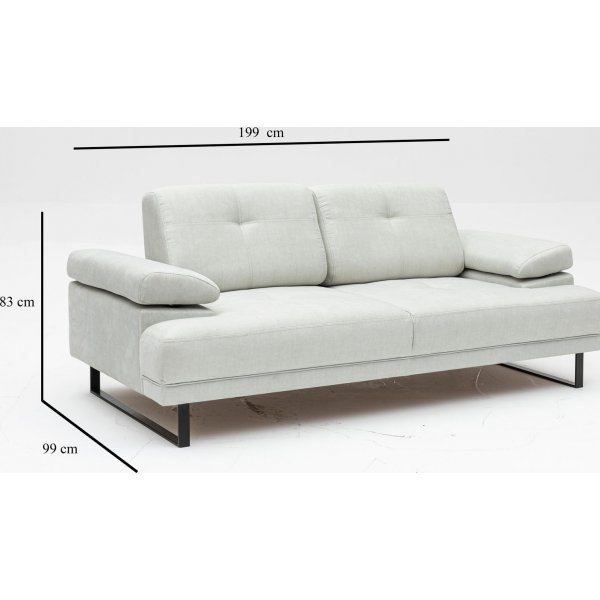 Mustang 2-seters sofa - Hvit Mustang 2-seters sofa - Hvit