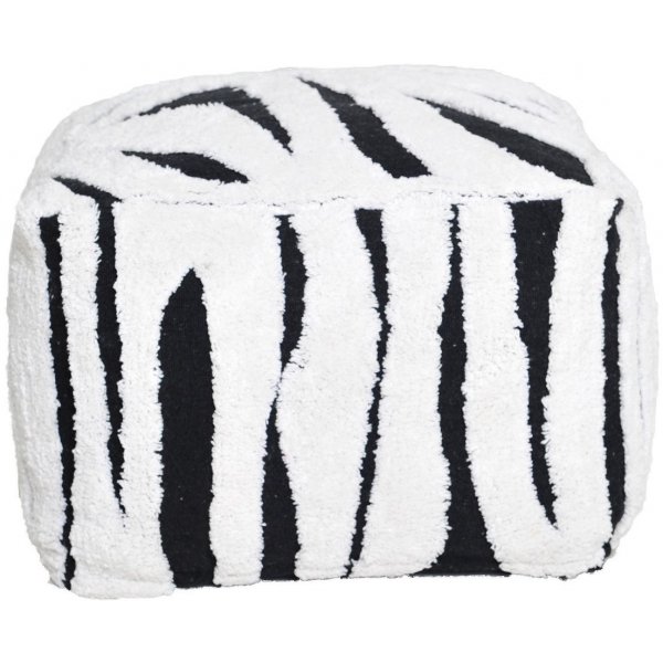 Buffy puff - Svart/hvit