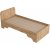 Luses enkeltseng 190 x 90 cm - Furu/beige