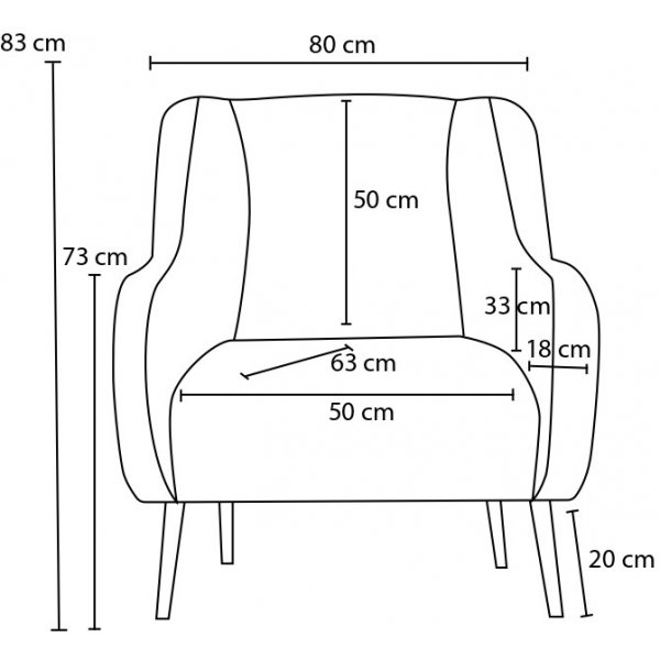 Revos lenestol - Krem Revos lenestol - Krem