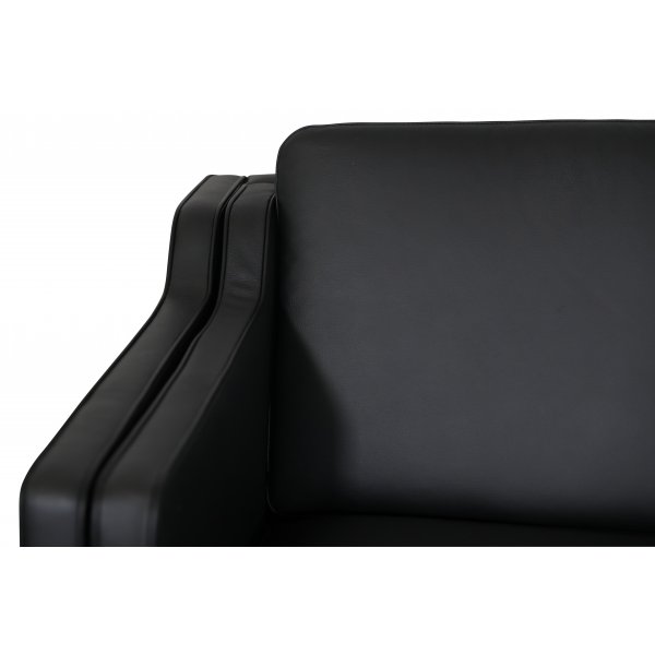 Salvatore 3-seters lærsofa - Svart (lær) Salvatore 3-seters lærsofa - Svart (lær)