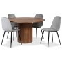 Pose spisegruppe: Bord 130 cm inkludert 4 stk carisma stoler - Valntt