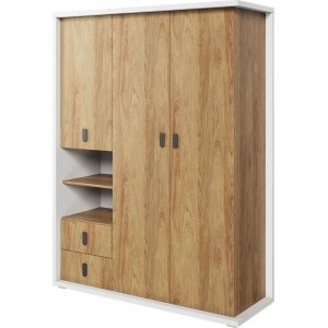 Simi garderobe 150 cm - Hickory/hvit