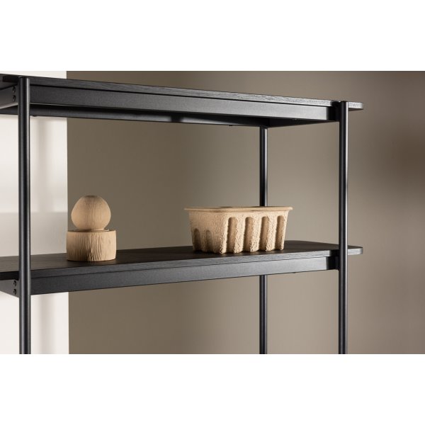 Heim hylle 190 cm - Sort