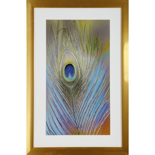 Maleri med st ramme (Pfugl) - 40x60