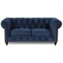 Chesterfield Montgomery 2-seters sofa - Bl flyel