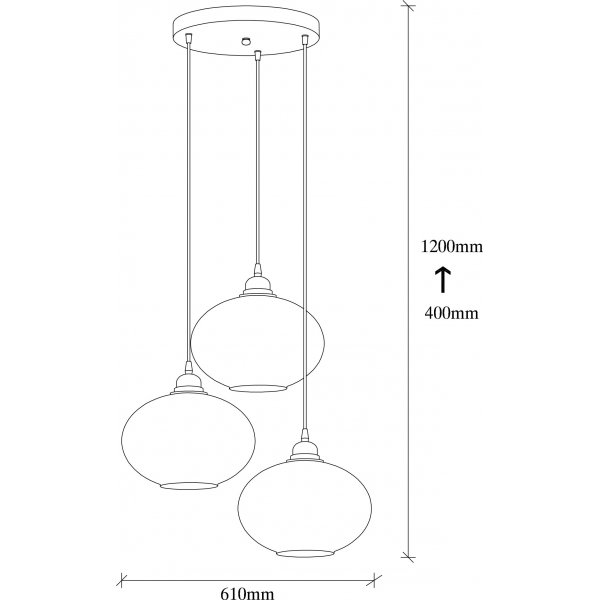 Smoke taklampe 51 - Sort Smoke taklampe 51 - Sort