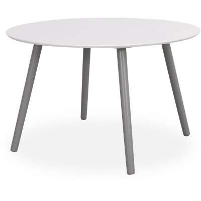 Rosvik rundt spisebord 120 cm - Hvit/grå