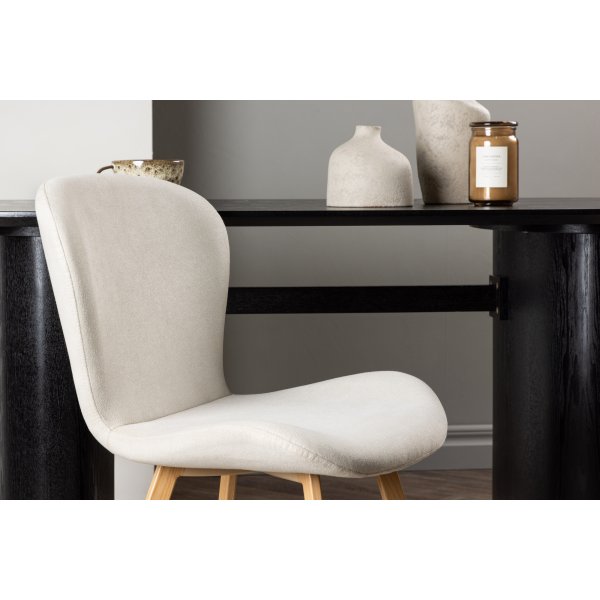 Lija spisestol - Beige/eik Lija spisestol - Beige/eik