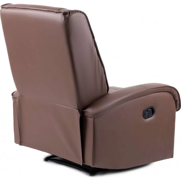 Jacqueline hvilestol i brunt øko-skinn Jacqueline hvilestol i brunt øko-skinn