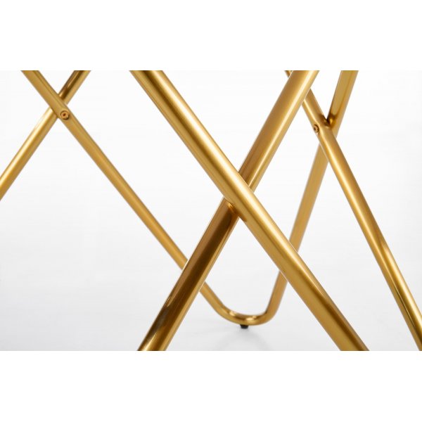 Nocture rundt spisebord 120 cm i diameter - Grå marmorfoliering/gull Nocture rundt spisebord 120 cm i diameter - Grå marmorfoliering/gull