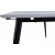 Hendry spisebord, 195-285 cm - Hvit/svart