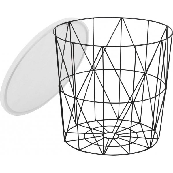 Roseanne lampebord - Hvit/svart