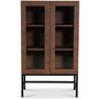 Carl vitrineskap (Highboard) - Brunbeiset eik