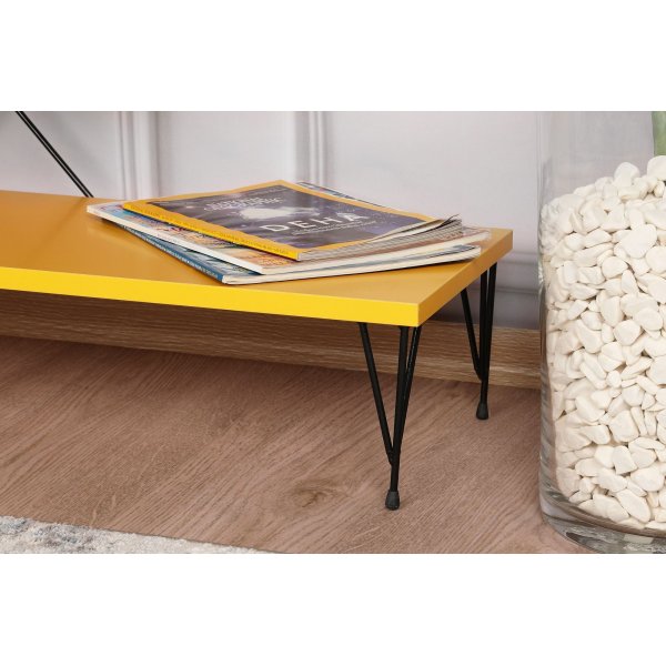 Street mediebenk - Gul Street mediebenk - Gul