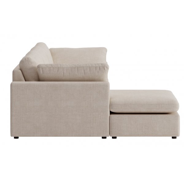 Moby beige divansofa 296 cm - sofa med vendbar divan