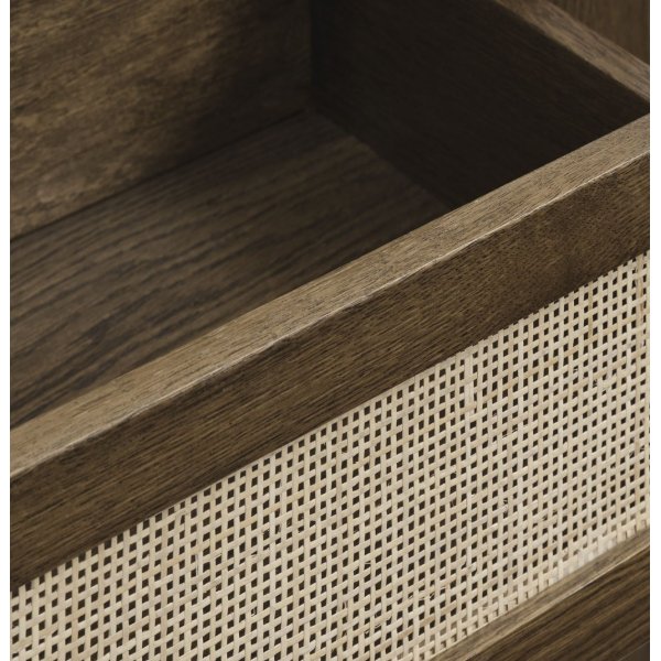 Yuma konsollbord med boks i røkt eik Yuma konsollbord med boks i røkt eik