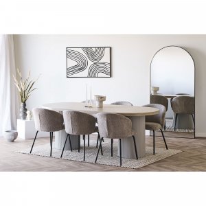 Safira spisestuestol - Beige bouclé Safira spisestuestol - Beige bouclé